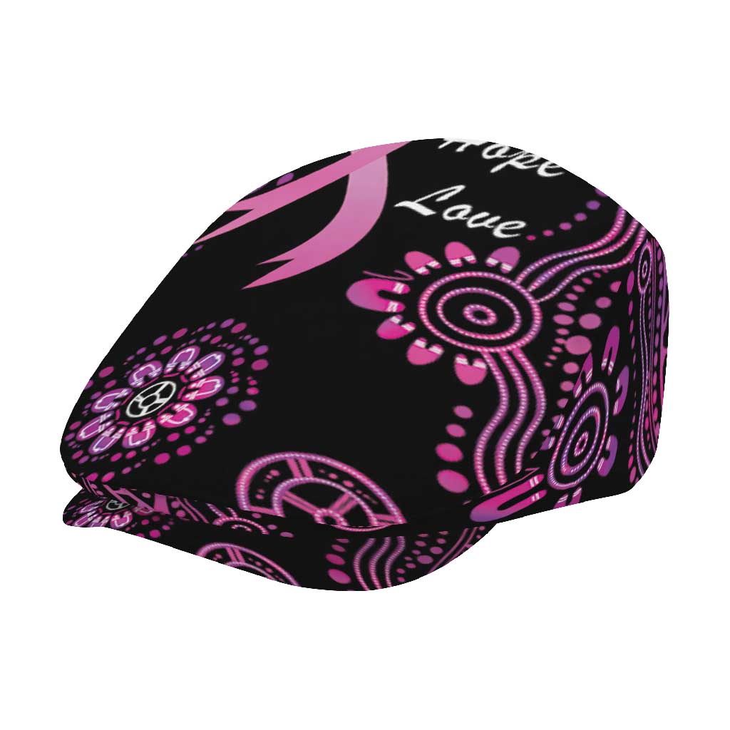 Faith Hope Love Australia Breast Cancer Jeff Hat Pink Ribbon Indigenous - Aussie Hoodie