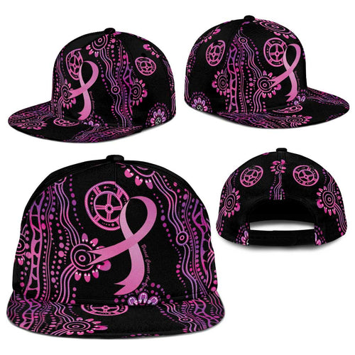 Faith Hope Love Australia Breast Cancer Snapback Cap Pink Ribbon Indigenous - Aussie Hoodie