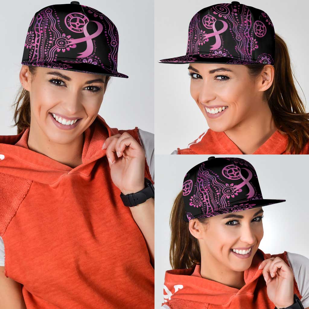 Faith Hope Love Australia Breast Cancer Snapback Cap Pink Ribbon Indigenous - Aussie Hoodie
