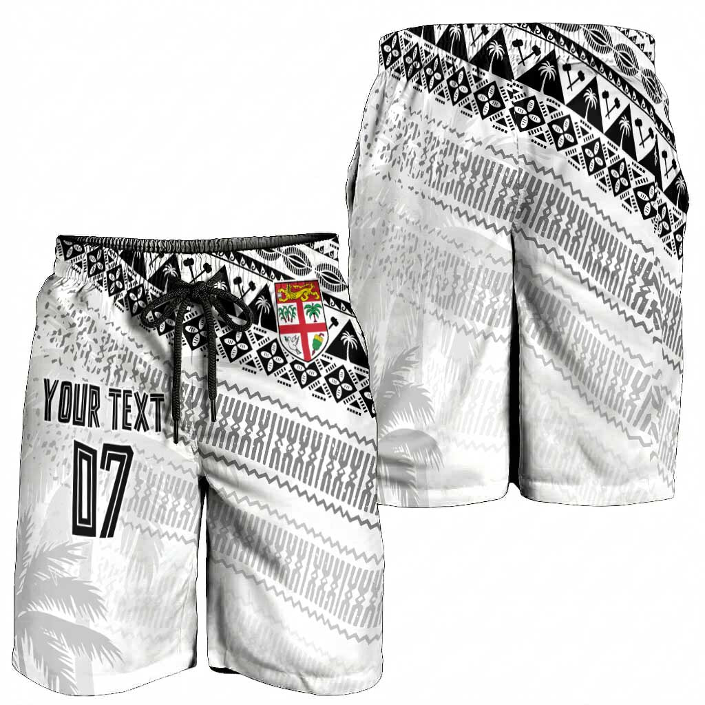 Fiji Rugby Custom Kaiviti Masi Shorts for Men Black - Aussie Hoodie