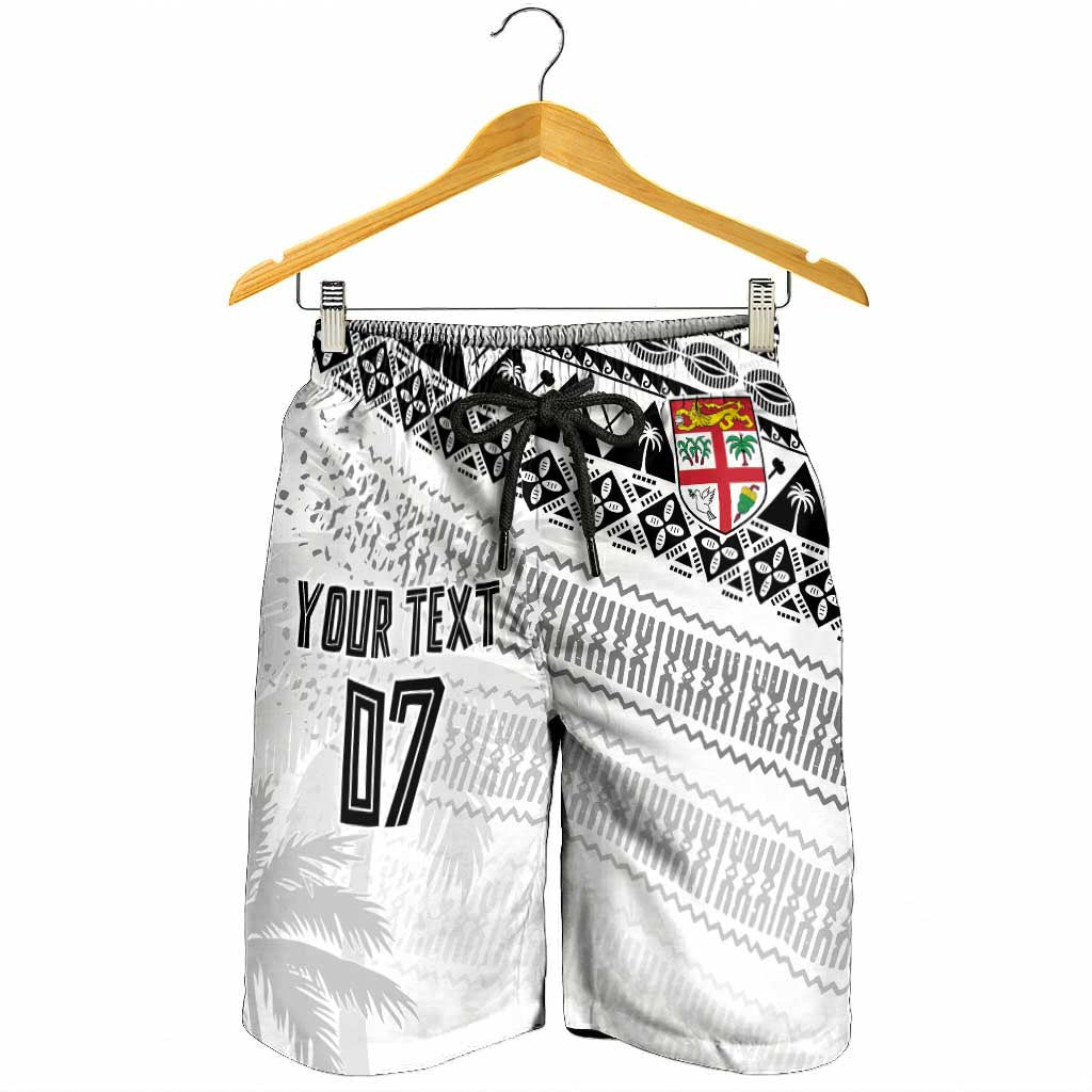 Fiji Rugby Custom Kaiviti Masi Shorts for Men Black - Aussie Hoodie
