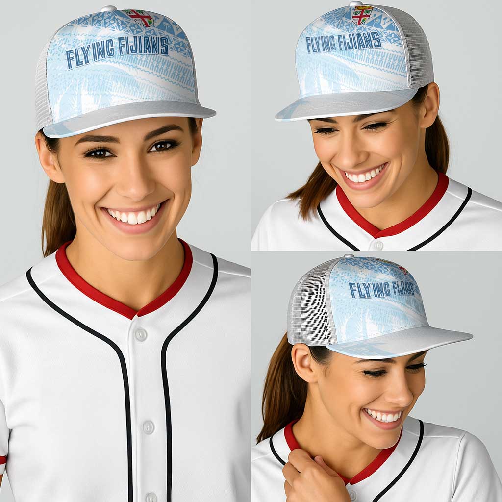Fiji Rugby Kaiviti Masi Baseball Net Cap Turquoise - Aussie Hoodie