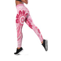 First Nation Aboriginal Dot Arts Leggings Think Pink - Aussie Hoodie