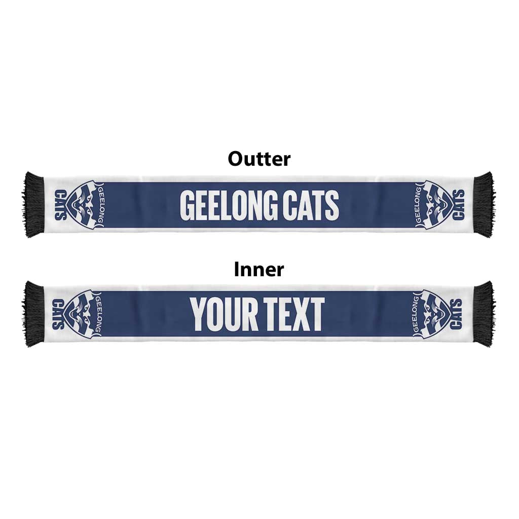 Geelong Cats Football Personalised Ruffneck Scarf 2026 Go Champions