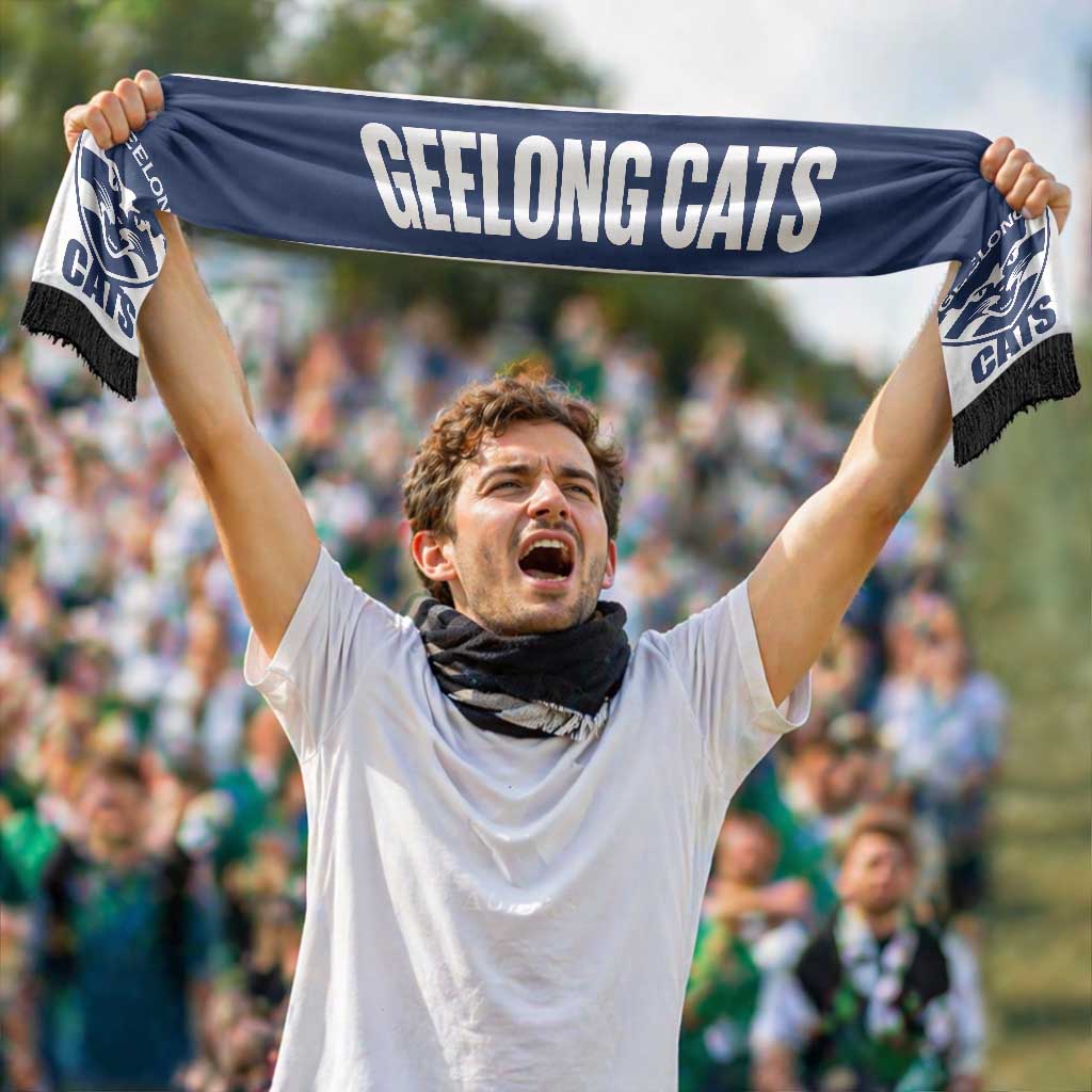 Geelong Cats Football Personalised Ruffneck Scarf 2026 Go Champions