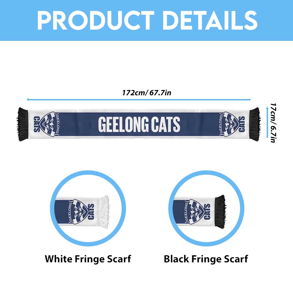 Geelong Cats Football Personalised Ruffneck Scarf 2026 Go Champions