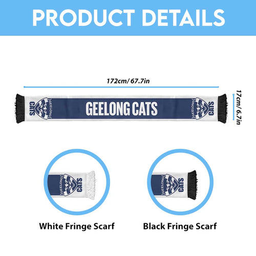 Geelong Cats Football Personalised Ruffneck Scarf 2026 Go Champions