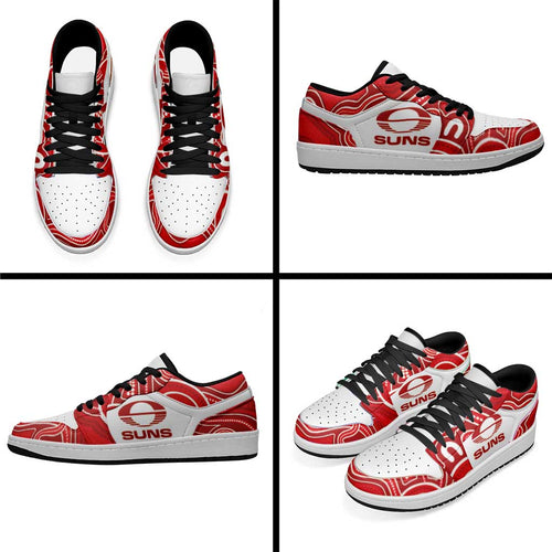 Gold Coast Suns Football 2026 Low Sneakers Aboriginal Art