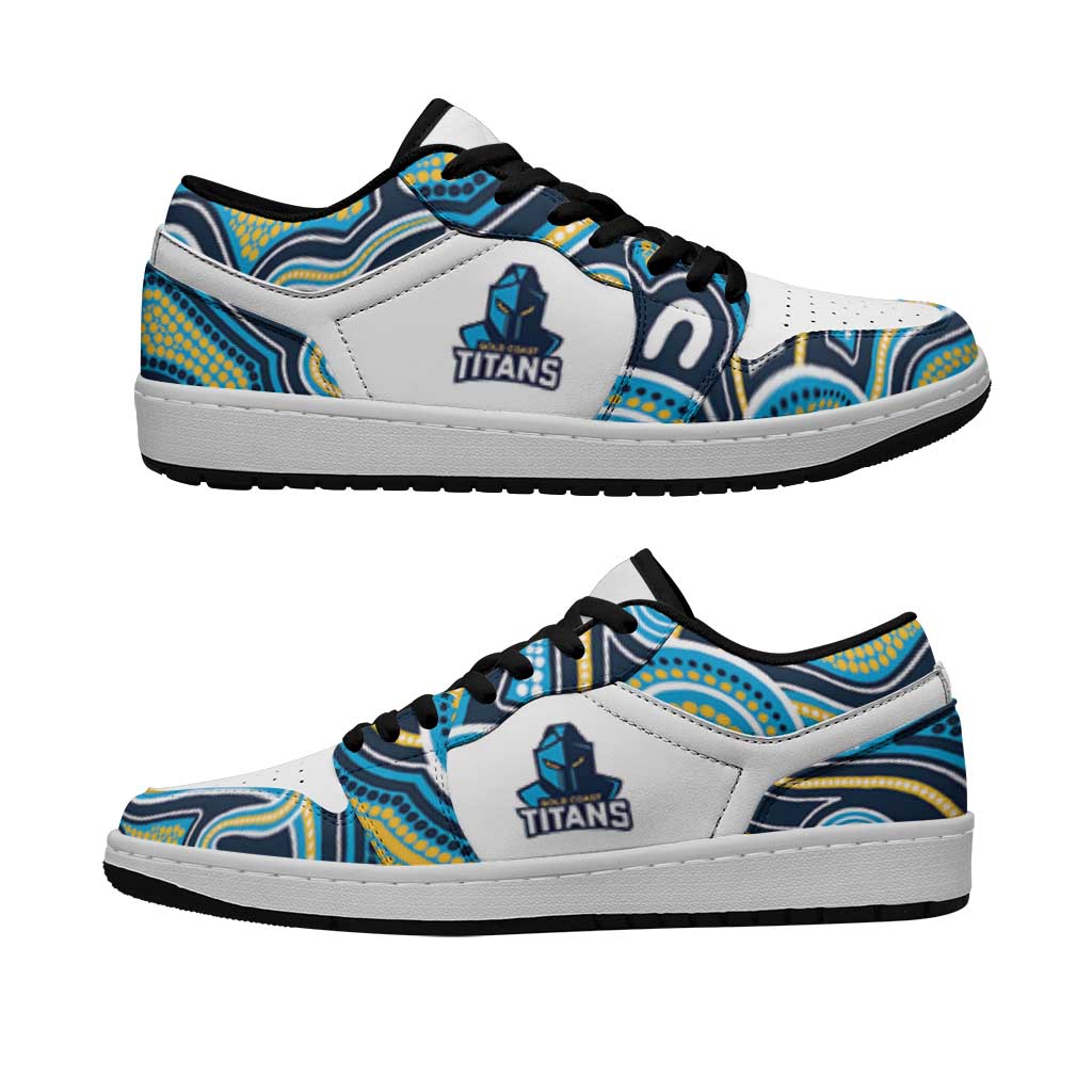 Gold Coast Titans 2026 Rugby Low Sneakers Aboriginal Art