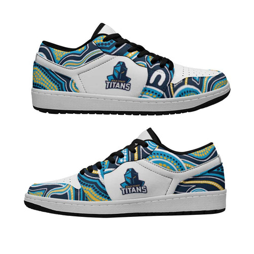 Gold Coast Titans 2026 Rugby Low Sneakers Aboriginal Art