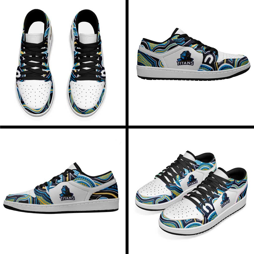 Gold Coast Titans 2026 Rugby Low Sneakers Aboriginal Art