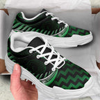 Green Matariki New Zealand Chunky Sneakers Maori Poutama Galaxy Vibes