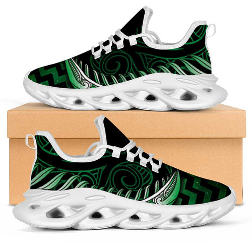 Green Matariki New Zealand Clunky Sneakers Maori Poutama Galaxy Vibes