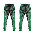 Green Niho Taniwha Mix Poutama Jogger Pants Unique Taniko Aotearoa - Aussie Hoodie
