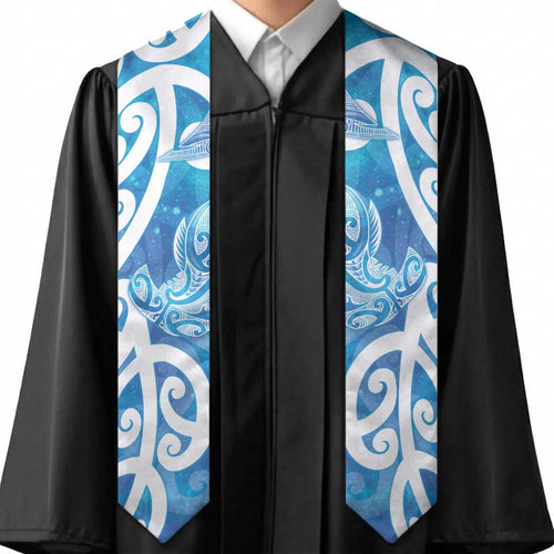 Hammerhead Shark Tattoo New Zealand Graduation Stole Maori Galaxy Mangopare Pattern
