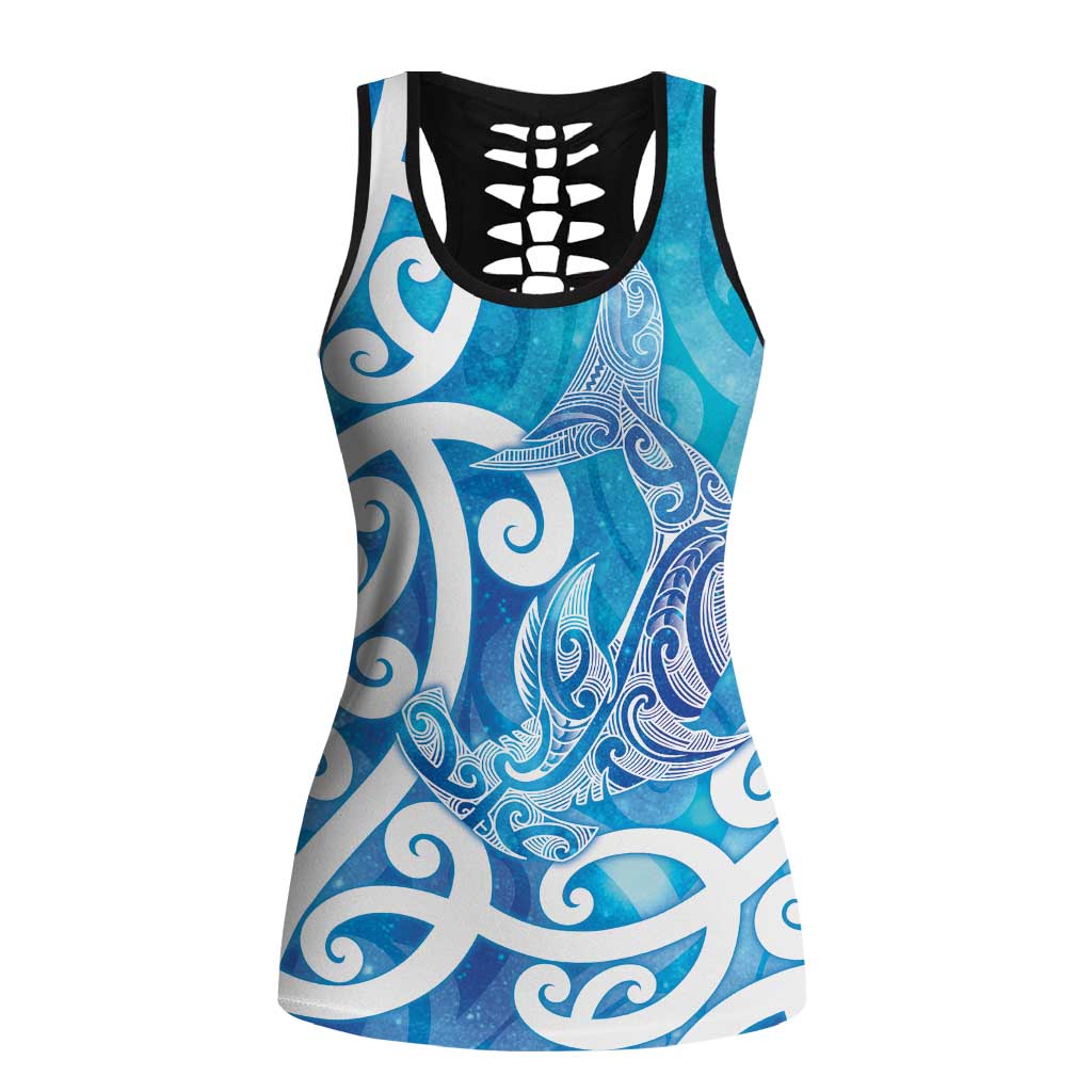 Hammerhead Shark Tattoo New Zealand Hollow Tank Top Maori Galaxy Mangopare Pattern