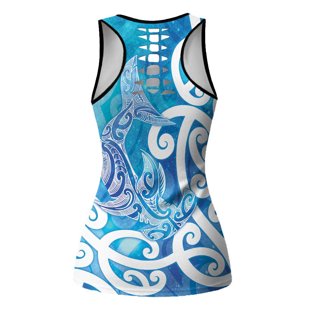 Hammerhead Shark Tattoo New Zealand Hollow Tank Top Maori Galaxy Mangopare Pattern