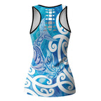 Hammerhead Shark Tattoo New Zealand Hollow Tank Top Maori Galaxy Mangopare Pattern