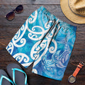 Hammerhead Shark Tattoo New Zealand Shorts for Men Maori Galaxy Mangopare Pattern