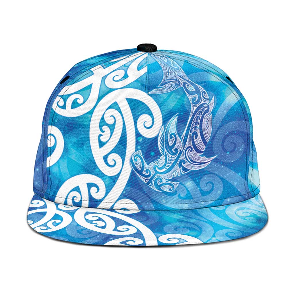 Hammerhead Shark Tattoo New Zealand Snapback Cap Maori Galaxy Mangopare Pattern