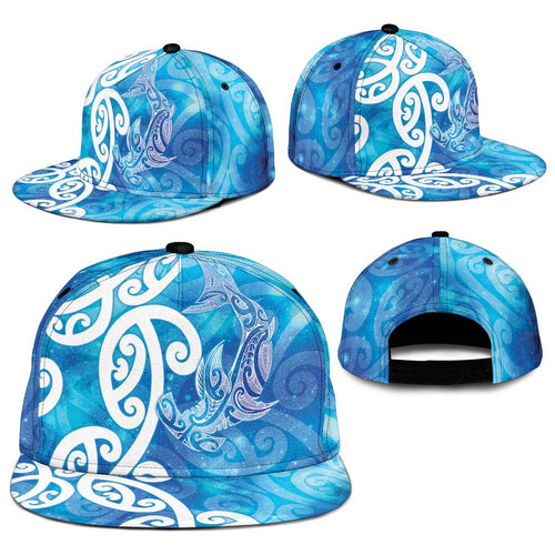 Hammerhead Shark Tattoo New Zealand Snapback Cap Maori Galaxy Mangopare Pattern