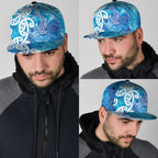 Hammerhead Shark Tattoo New Zealand Snapback Cap Maori Galaxy Mangopare Pattern