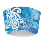 Hammerhead Shark Tattoo New Zealand Sun Visor Cap Maori Galaxy Mangopare Pattern