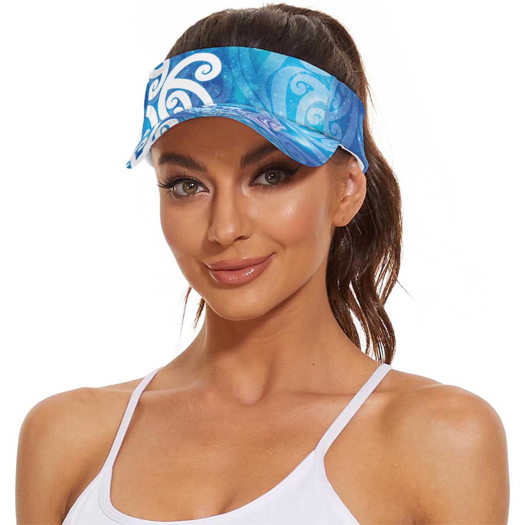 Hammerhead Shark Tattoo New Zealand Sun Visor Cap Maori Galaxy Mangopare Pattern
