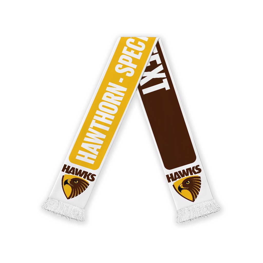 Hawks Football Personalised Ruffneck Scarf 2026 Go Champions