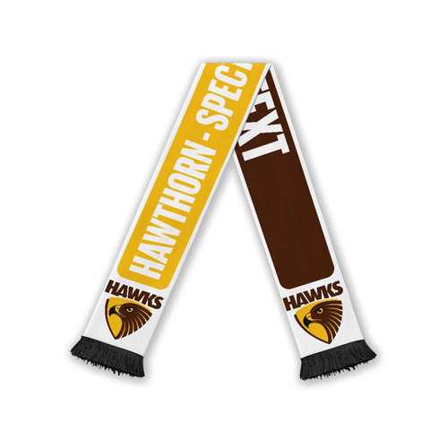 Hawks Football Personalised Ruffneck Scarf 2026 Go Champions