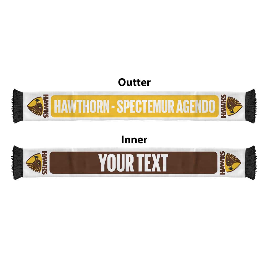 Hawks Football Personalised Ruffneck Scarf 2026 Go Champions