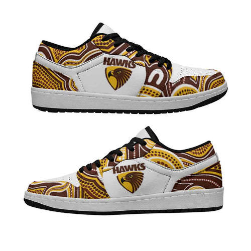 Hawthorn Football 2026 Low Sneakers Aboriginal Art
