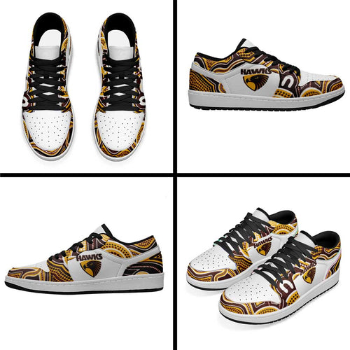 Hawthorn Football 2026 Low Sneakers Aboriginal Art