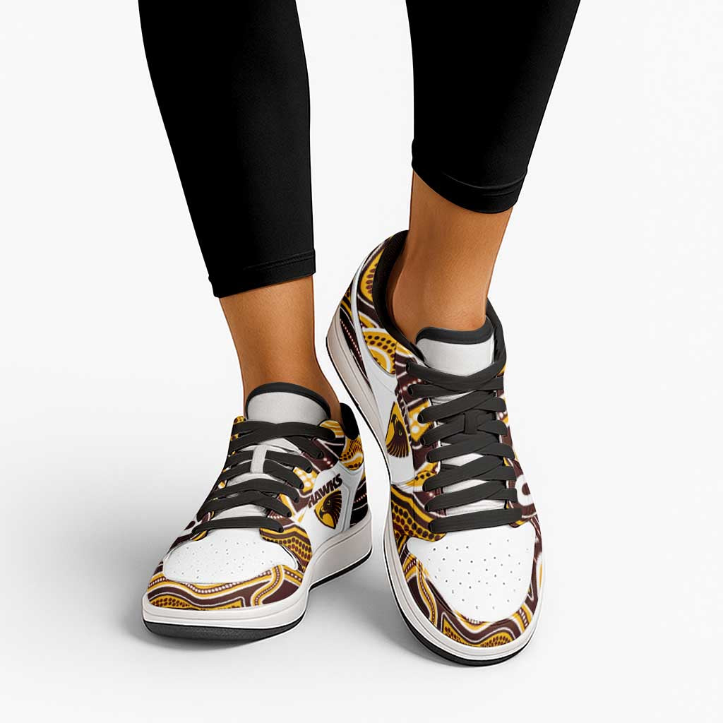 Hawthorn Football 2026 Low Sneakers Aboriginal Art