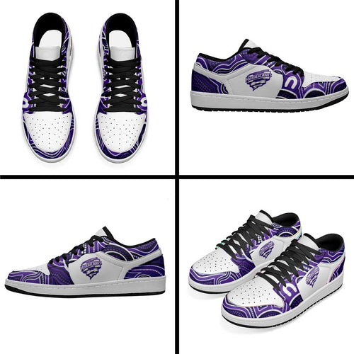 Hobart Hurricanes 2026 Cricket Low Sneakers Aboriginal Art