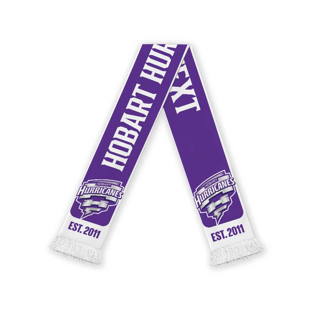 Hobart Hurricanes Cricket Personalised Ruffneck Scarf 2026 Go Champions