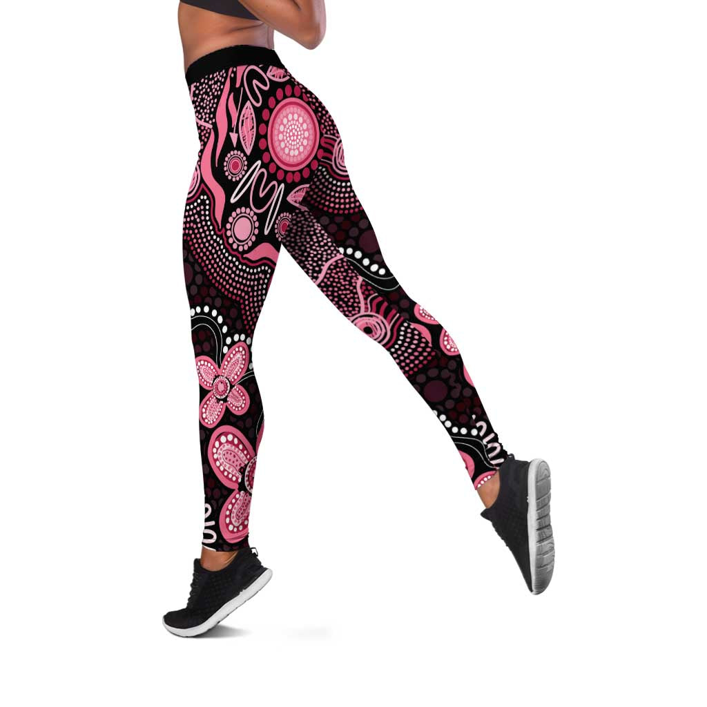 Honoring 50 Years of NAIDOC 2025 Personalised Leggings Pink Power - Aussie Hoodie
