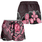 Honoring 50 Years of NAIDOC 2025 Shorts for Women Pink Power - Aussie Hoodie