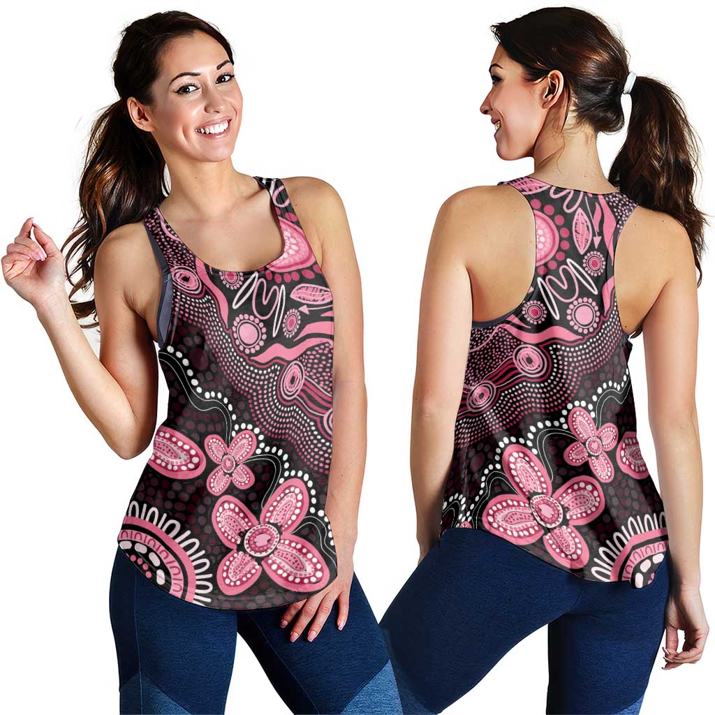 Honoring 50 Years of NAIDOC 2025 Women Racerback Tank Pink Power - Aussie Hoodie