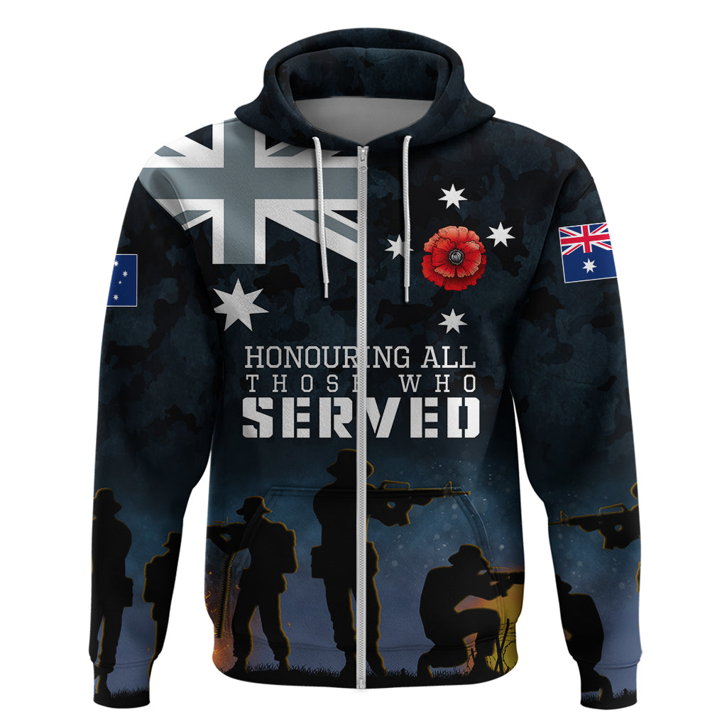 Australia Anzac Hoodie - Honouring All Those Who Served Hoodie