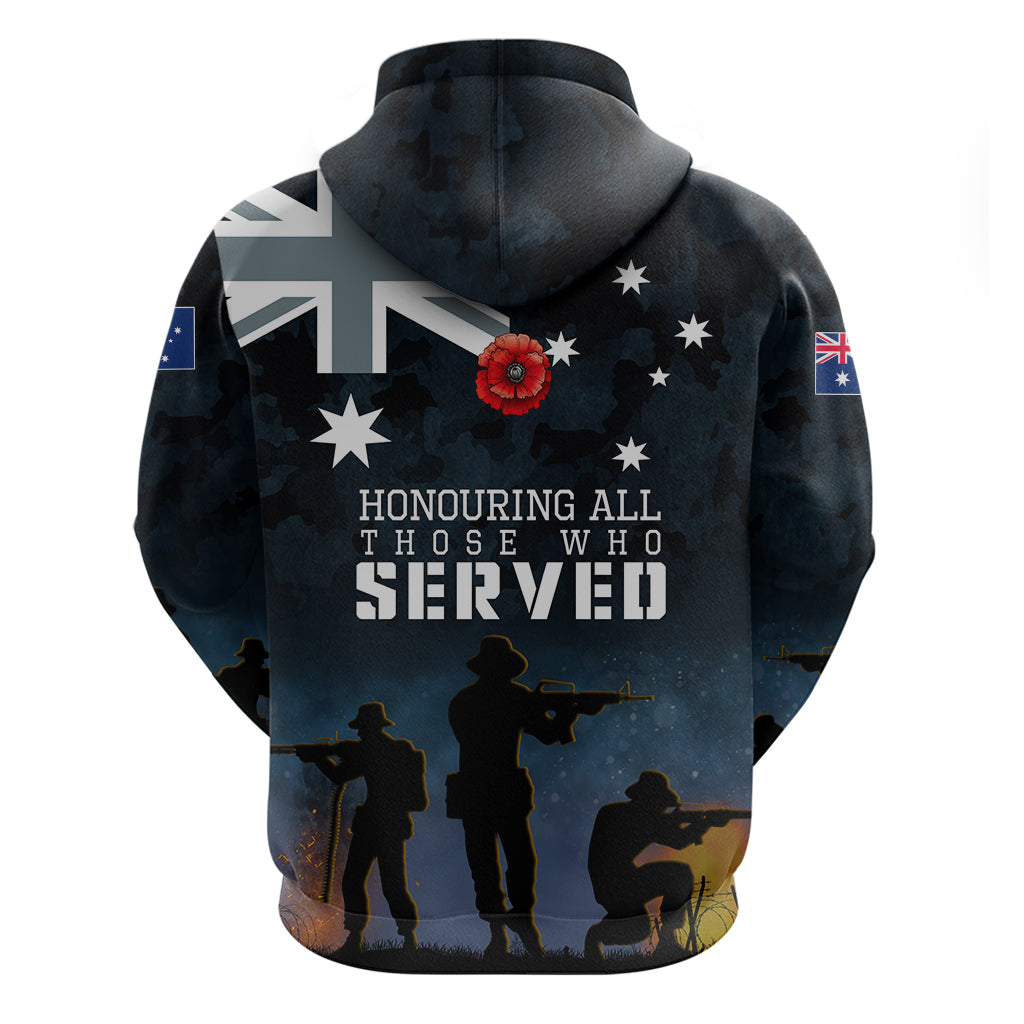 Australia Anzac Hoodie - Honouring All Those Who Served Hoodie