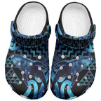 Humpback Whale Matariki New Zealand Clogs Shoes NZ Maori Paikea Poutama Luxury Blue