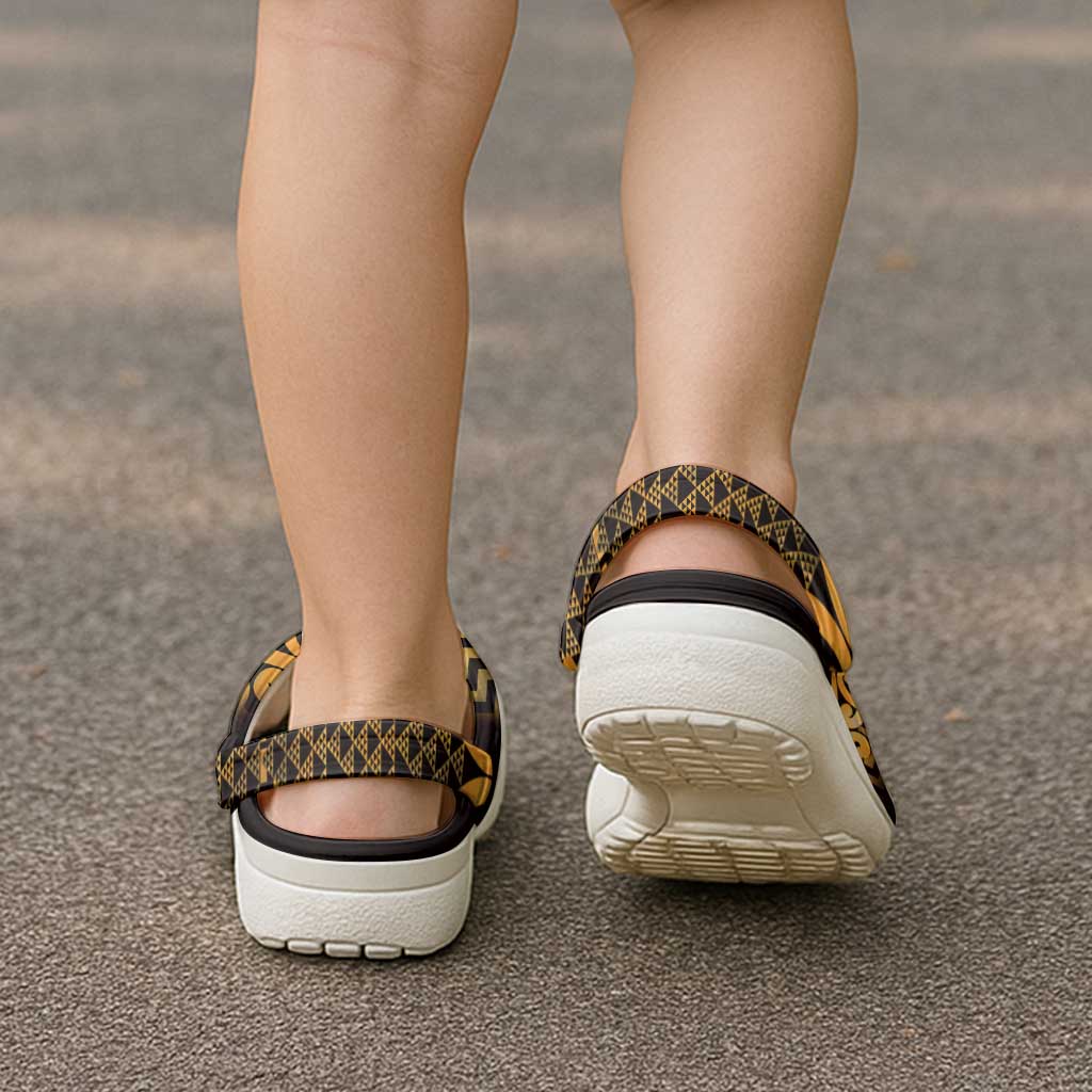Humpback Whale Matariki New Zealand Clogs Shoes NZ Maori Paikea Poutama Luxury Gold