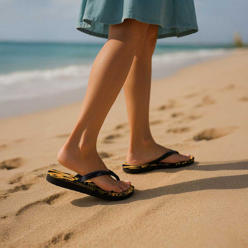 Humpback Whale Matariki New Zealand Flip Flops NZ Maori Paikea Poutama Luxury Gold