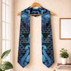 Humpback Whale Matariki New Zealand Graduation Stole NZ Maori Paikea Poutama Luxury Blue