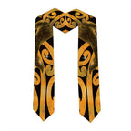 Humpback Whale Matariki New Zealand Graduation Stole NZ Maori Paikea Poutama Luxury Gold