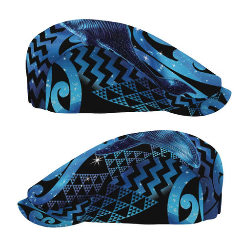 Humpback Whale Matariki New Zealand Jeff Hat NZ Maori Paikea Poutama Luxury Blue