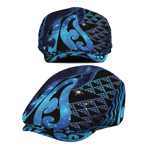 Humpback Whale Matariki New Zealand Jeff Hat NZ Maori Paikea Poutama Luxury Blue
