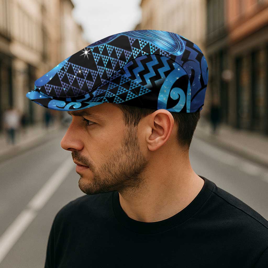 Humpback Whale Matariki New Zealand Jeff Hat NZ Maori Paikea Poutama Luxury Blue
