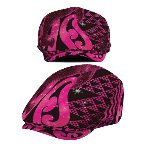 Humpback Whale Matariki New Zealand Jeff Hat NZ Maori Paikea Poutama Luxury Pink